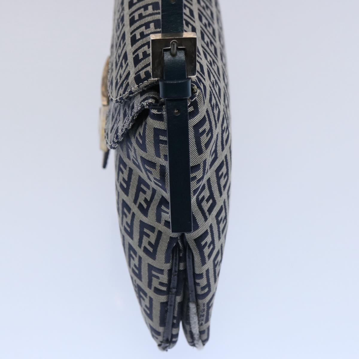 Luxury FendiZucchino Canvas Mamma Baguette Shoulder Bag Navy62112