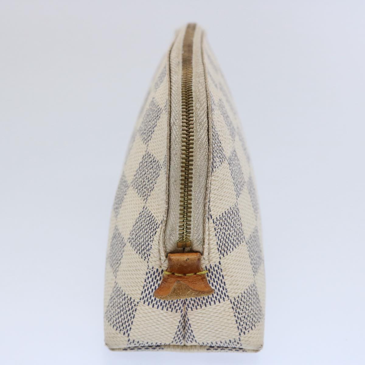 LOUIS VUITTON Damier Azur Pochette Cosmetic PM Pouch N60024 LV 62459