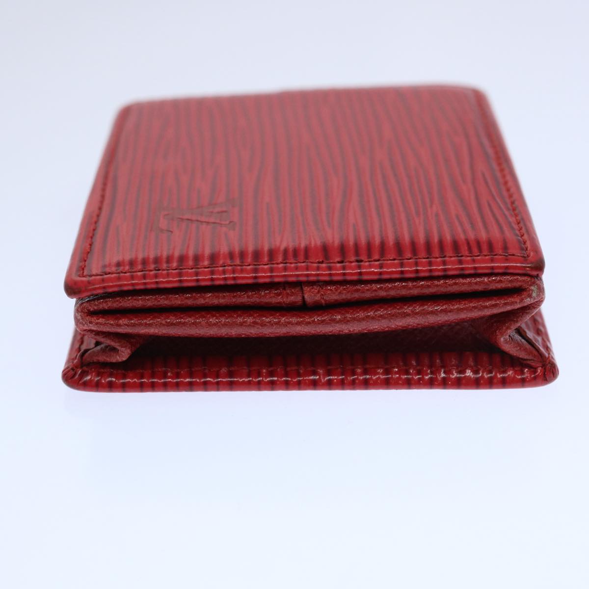 LOUIS VUITTON Epi Porte Monnaie Boite Coin Purse Red M63697 LV 62562