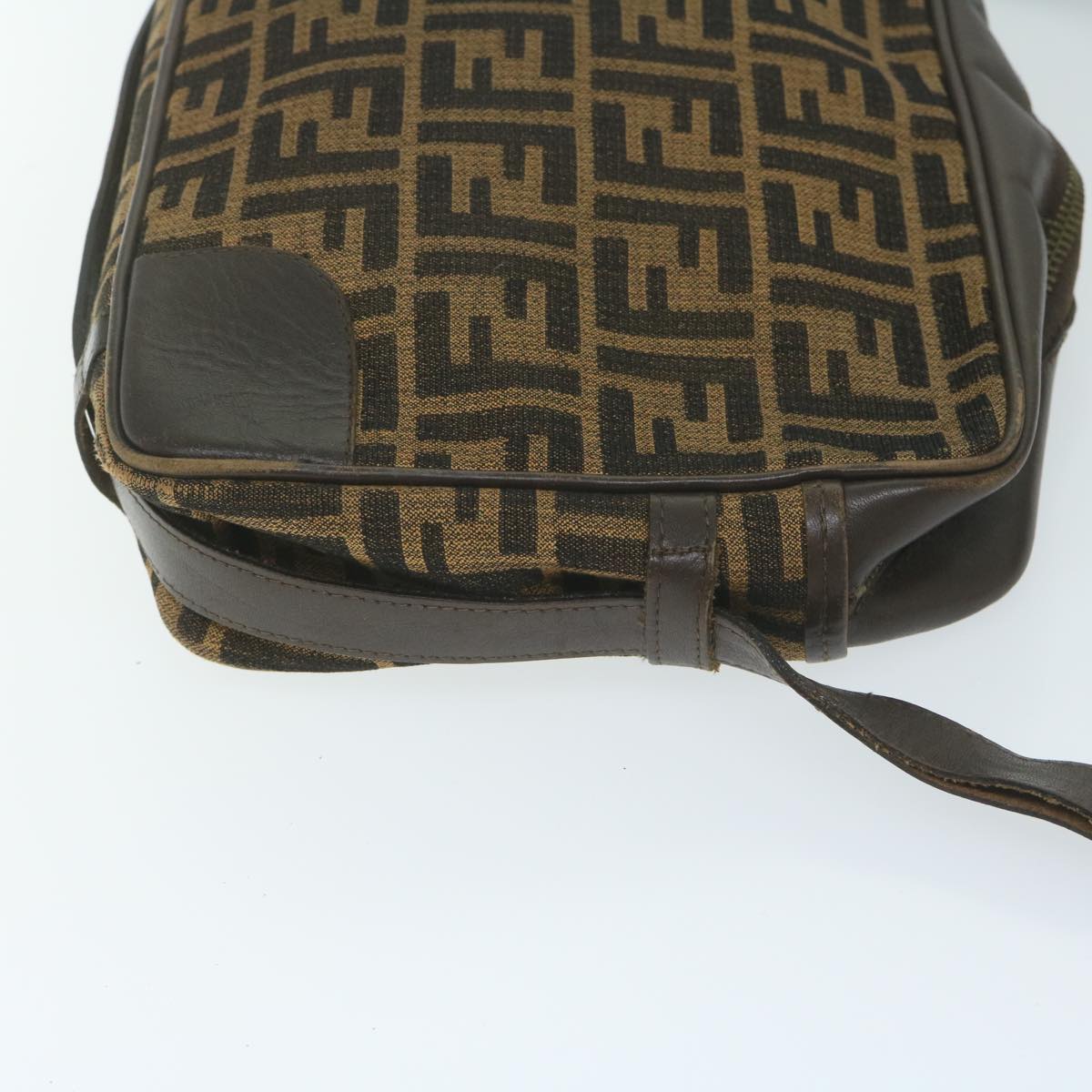 Luxury FendiZucca Canvas Shoulder Bag 2Set Brown62974
