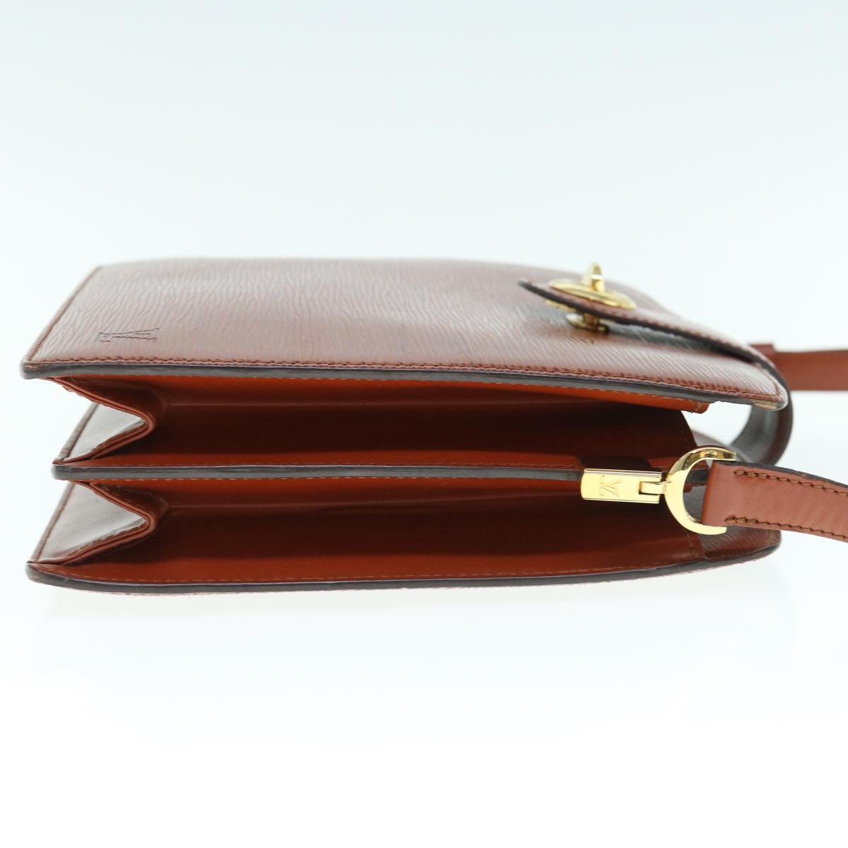 LOUIS VUITTON Epi Capuchin Shoulder Bag Brown M52343 LV 63084