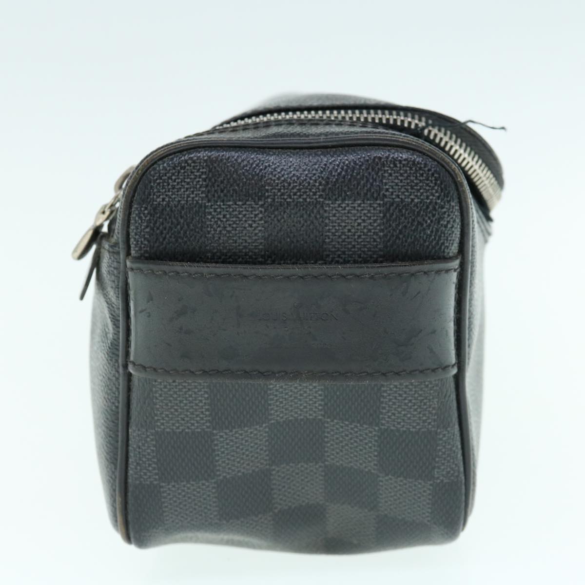 LOUIS VUITTON Damier Graphite Toiletry Pouch Clutch Bag N47625 LV 63088