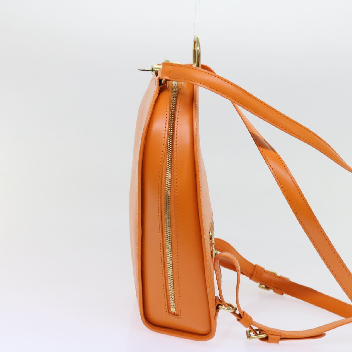 LOUIS VUITTON Epi Mabillon Backpack Orange Mandarin M5223H LV 63230A