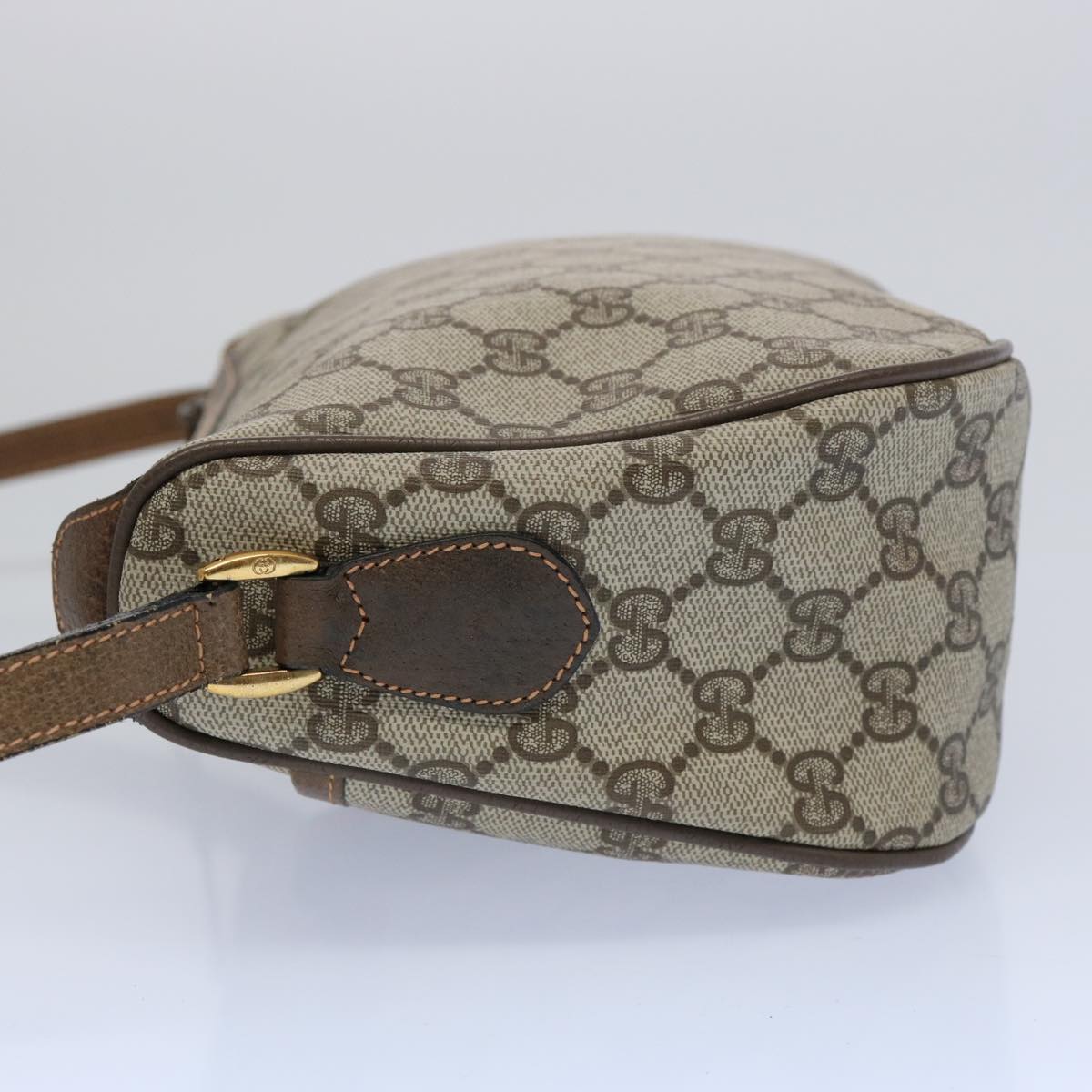 GUCCI GG Supreme Web Sherry Line Shoulder Bag Beige Red 89 02 032 63678