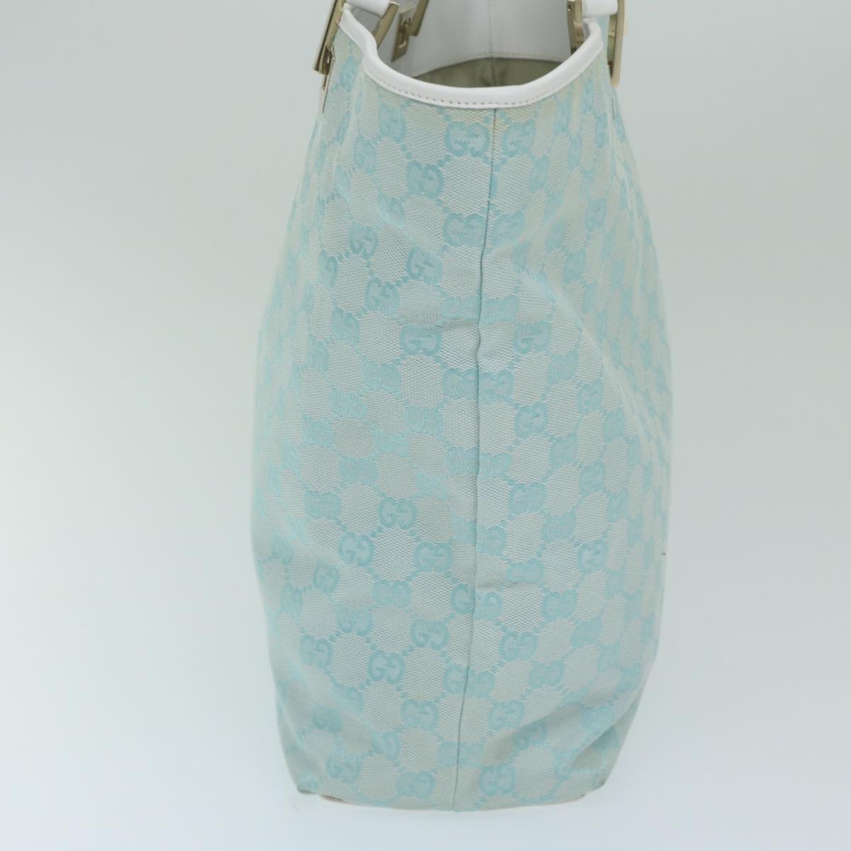 GUCCI GG Canvas Tote Bag Light Blue 002 1098 63751
