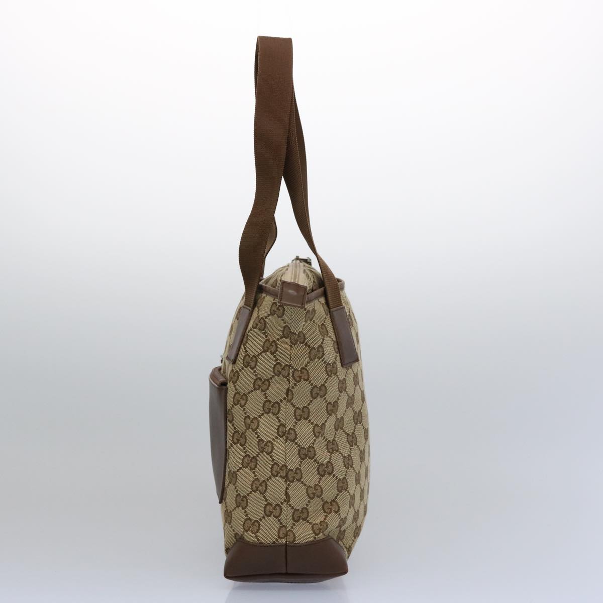 GUCCI GG Canvas Tote Bag Beige 63805