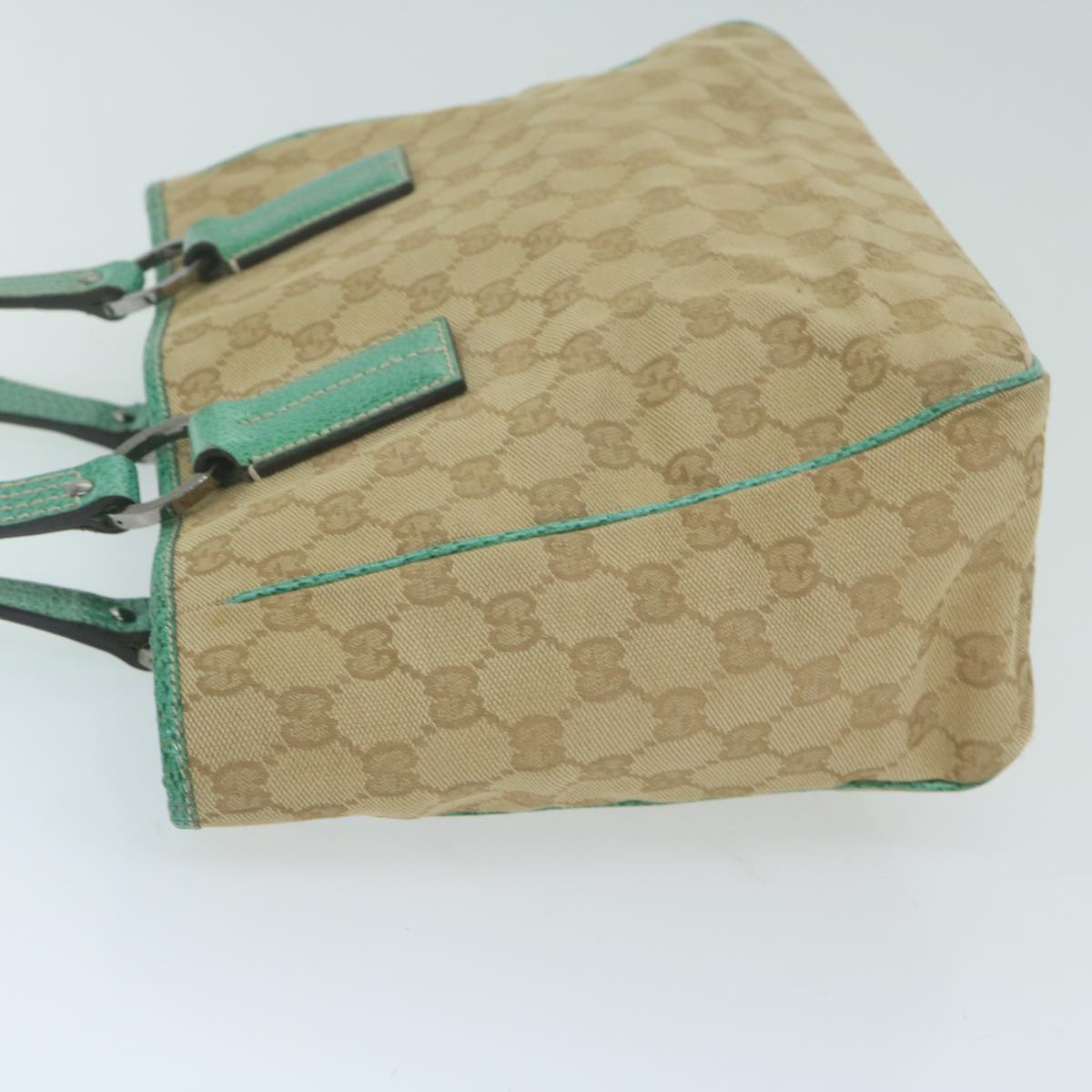 GUCCI GG Canvas Tote Bag Beige 113019 64277