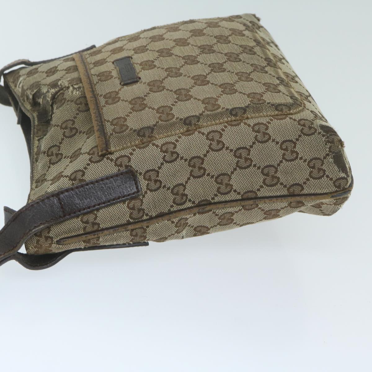 GUCCI GG Canvas Shoulder Bag Beige 122793 64279