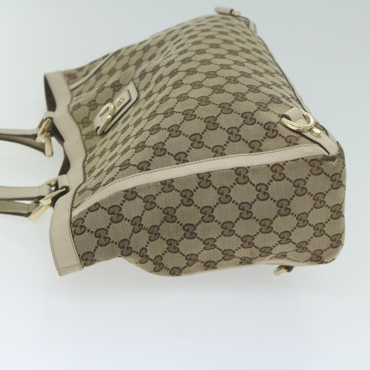 GUCCI GG Canvas Tote Bag Beige 141472 64769