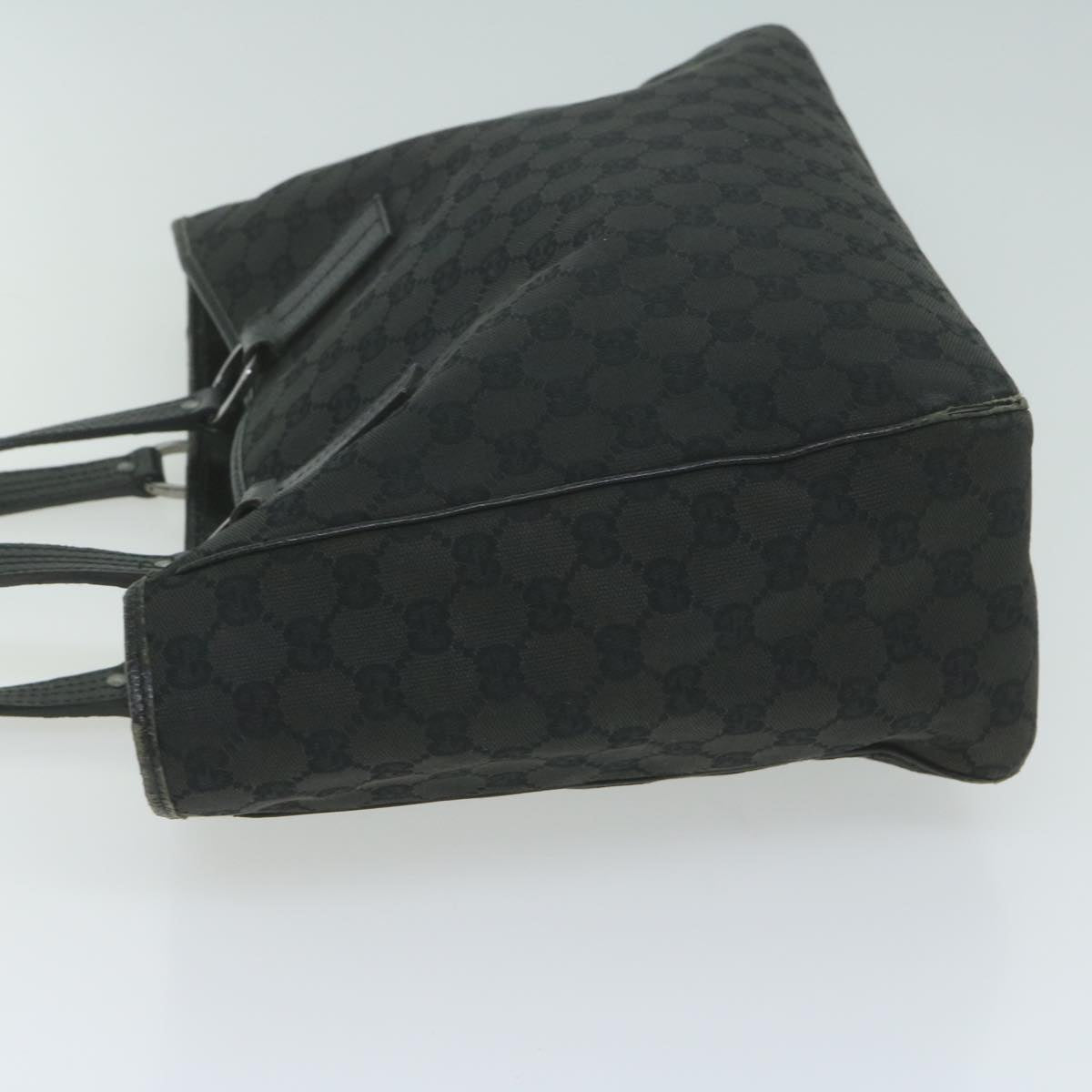 GUCCI GG Canvas Tote Bag Black 64873