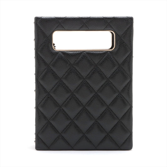 Chanel Caviar S Chain Shoulder Bag Black G AS3314