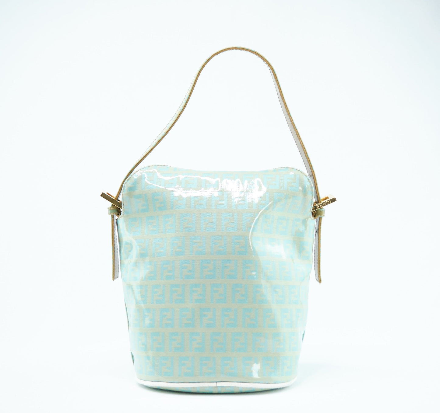 Luxury FendiZucchino Canvas Bucket Bag - '10s