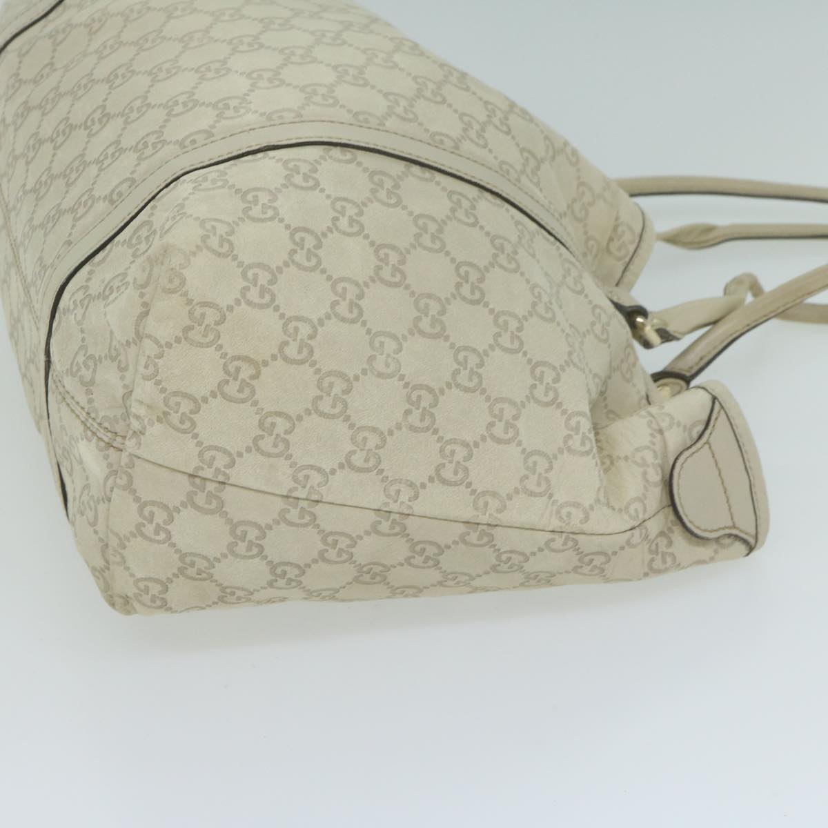 GUCCI GG Canvas Guccissima Tote Bag Cream 197953 65093