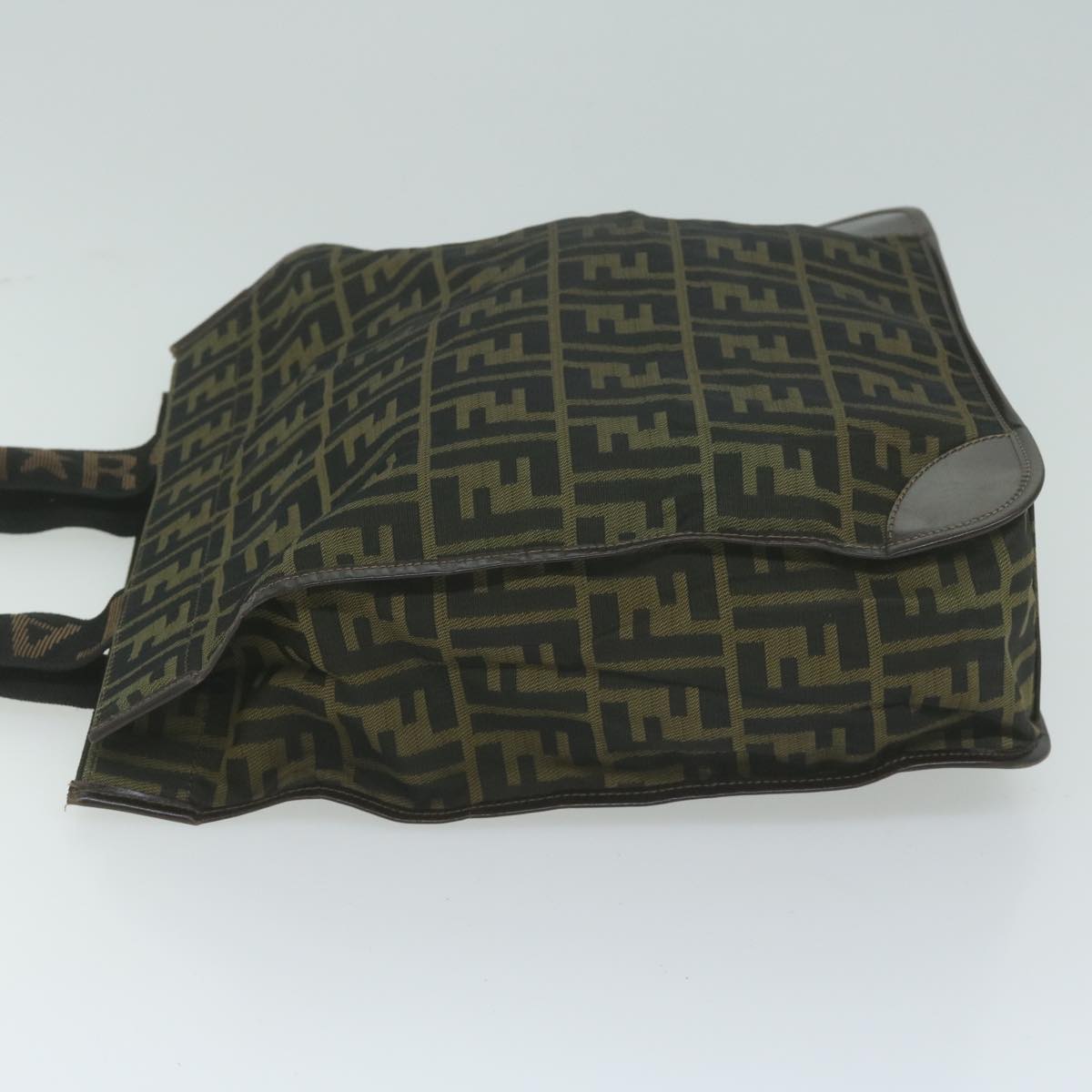 Luxury FendiZucca Canvas Hand Bag Black Brown65271
