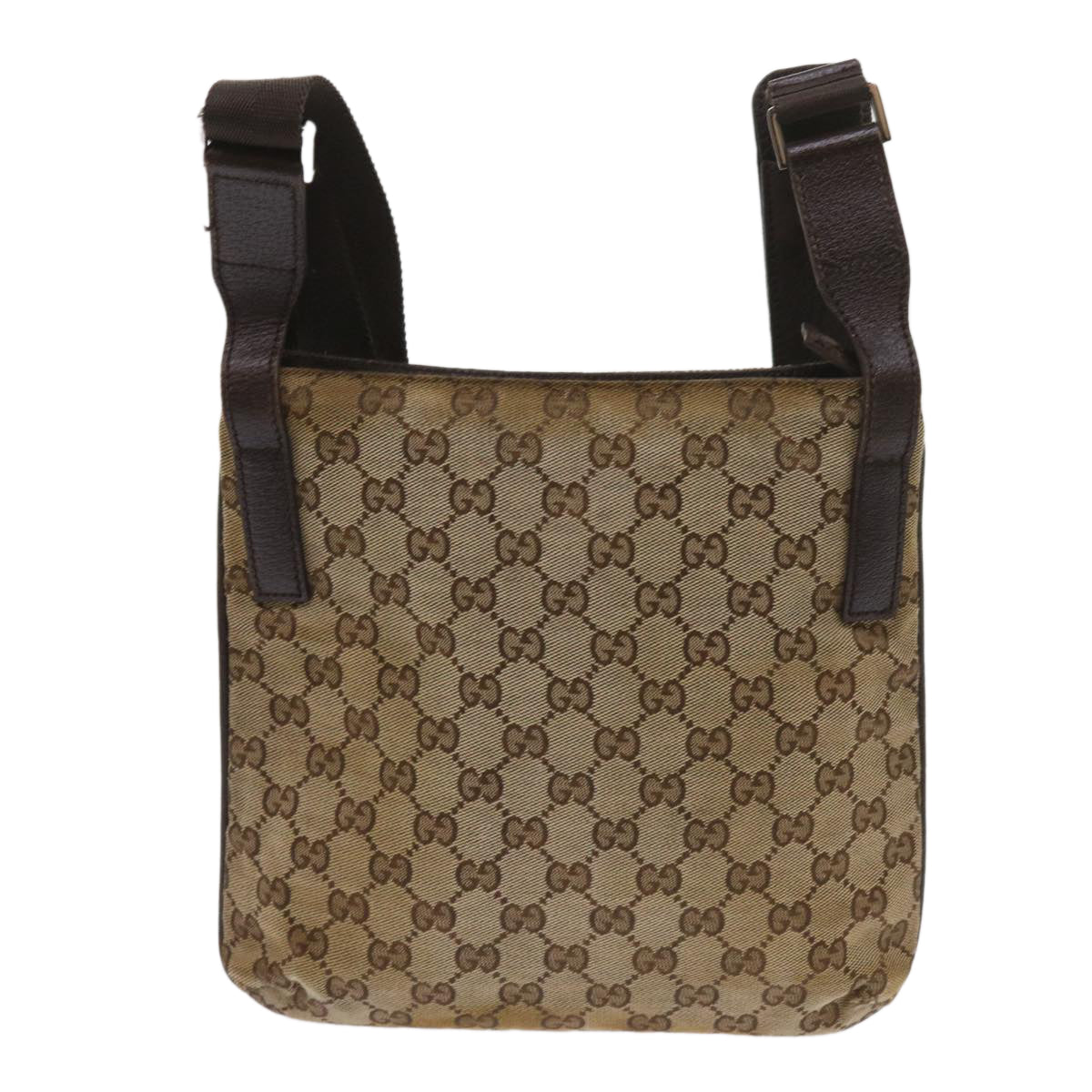 GUCCI GG Canvas Shoulder Bag Beige 122793 65303