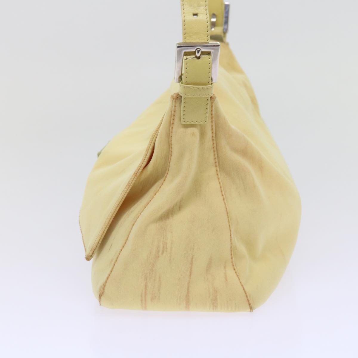 Luxury FendiMamma Baguette Shoulder Bag Nylon Yellow65559