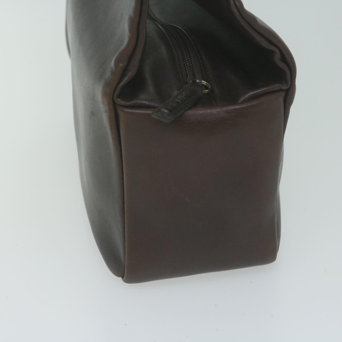 GUCCI Bamboo Hand Bag Leather Brown 65594