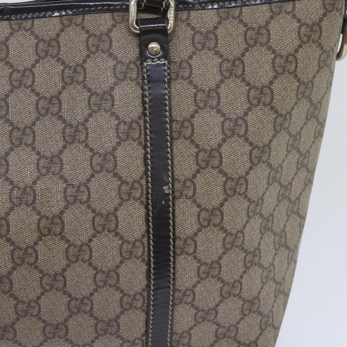 GUCCI GG Supreme Tote Bag Beige 197953 65784