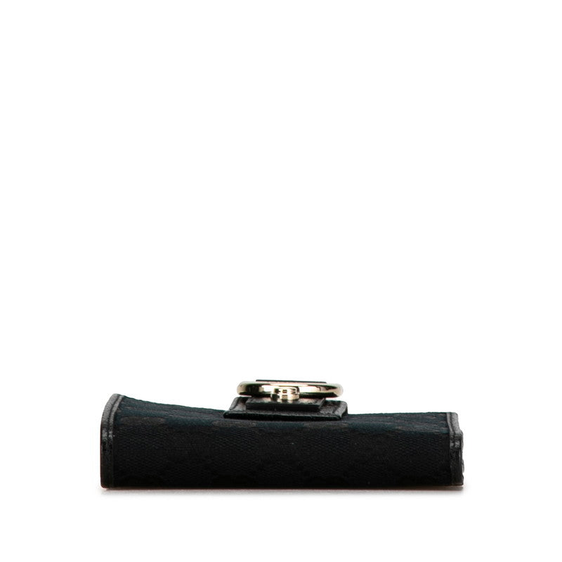 Luxury Gucci Trending 2025 GG Canvas Abby Line Bifold Wallet Black