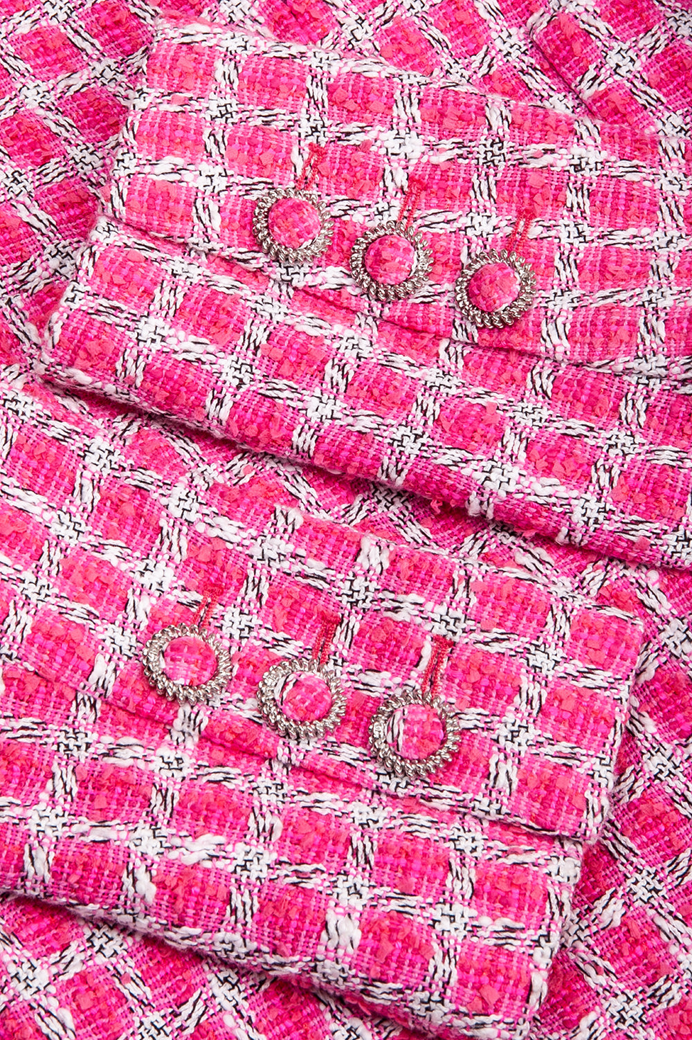 CHANEL Jacket Tweed Pattern Pink SS2014
