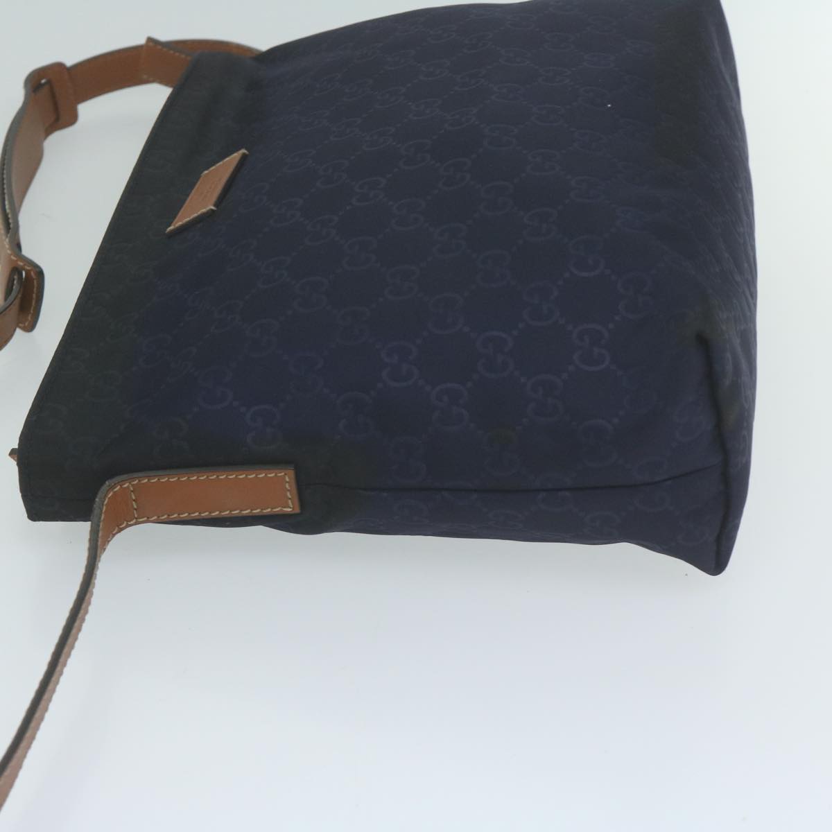 GUCCI GG Canvas Shoulder Bag Navy 314529 66496
