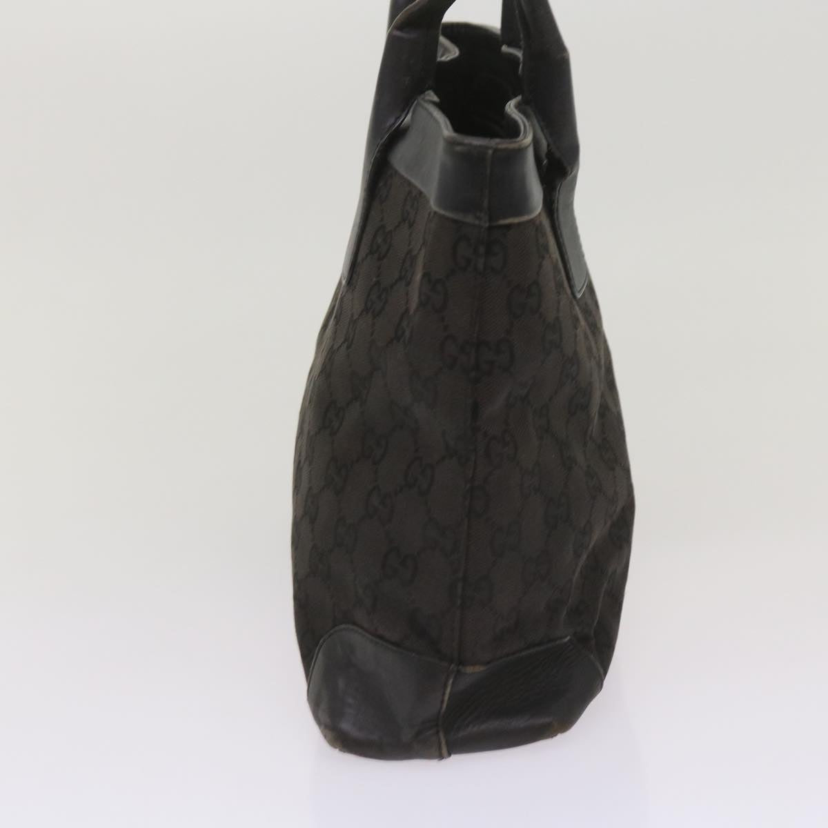 GUCCI GG Canvas Tote Bag Black 002 1119 66622