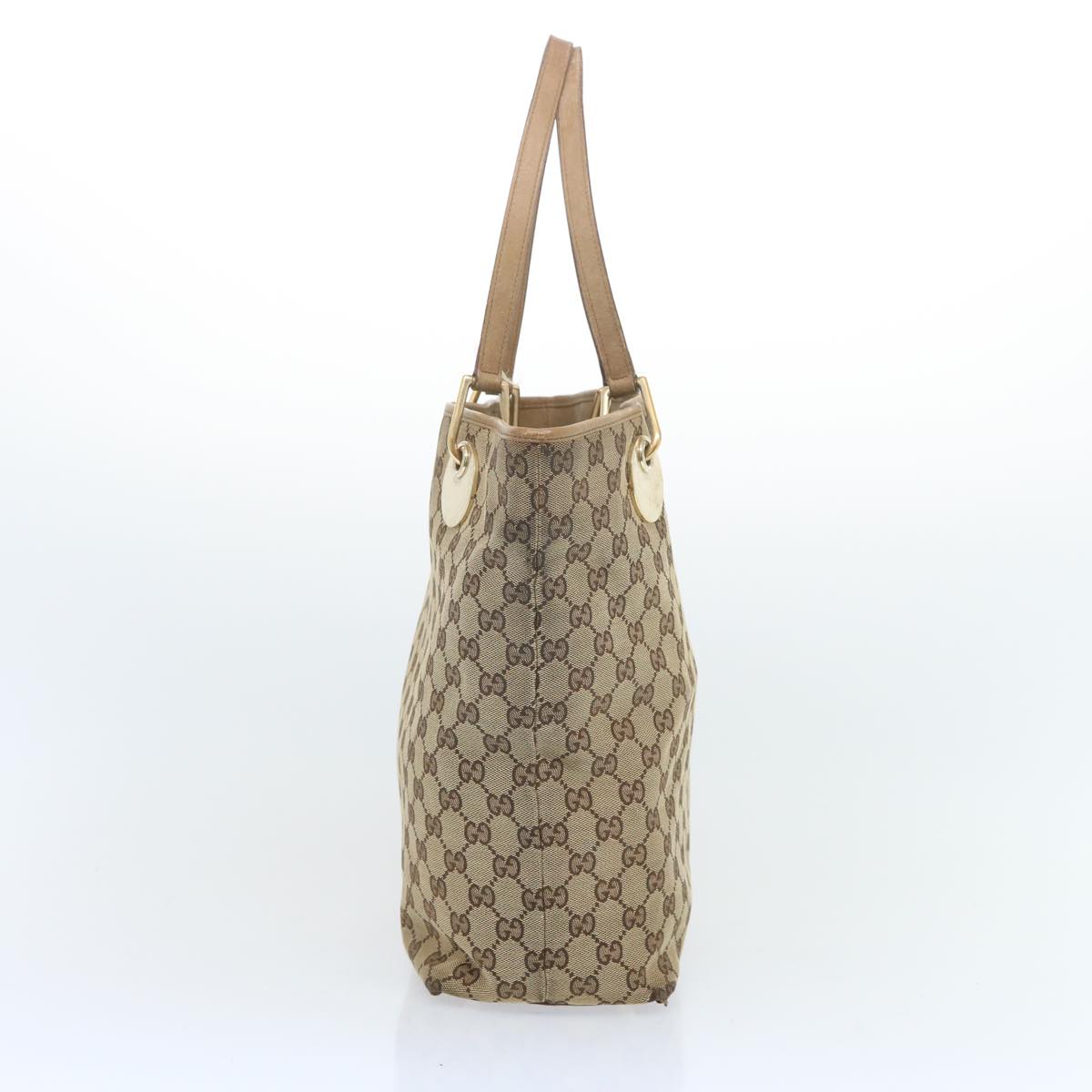 GUCCI GG Canvas Tote Bag Beige 120836 66932