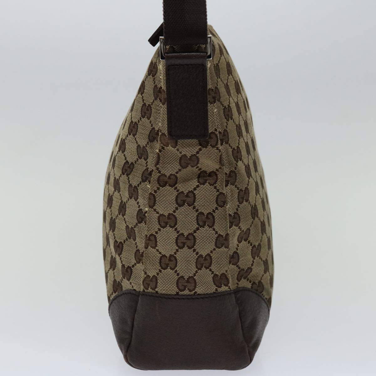 GUCCI GG Canvas Shoulder Bag Beige 110054 66933