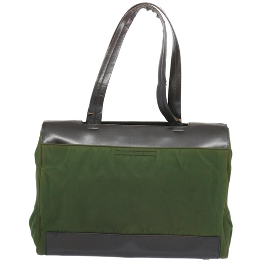 Luxury PradaTote Bag Nylon Khaki 66936