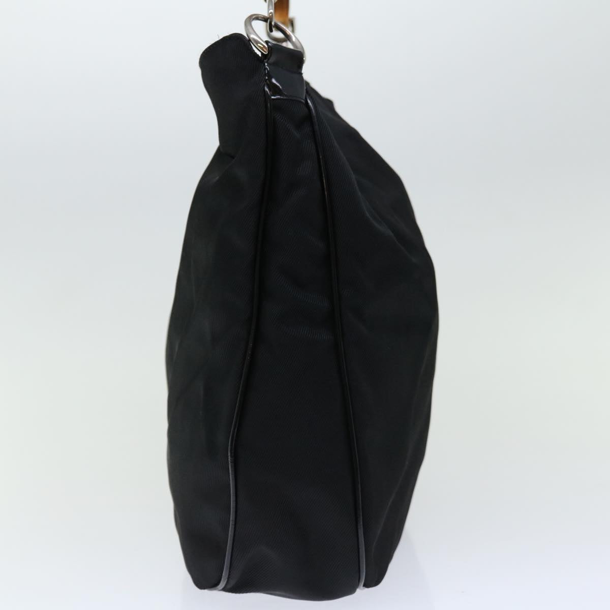 GUCCI Bamboo Shoulder Bag Nylon 2way Black 001 2404 1577 66949