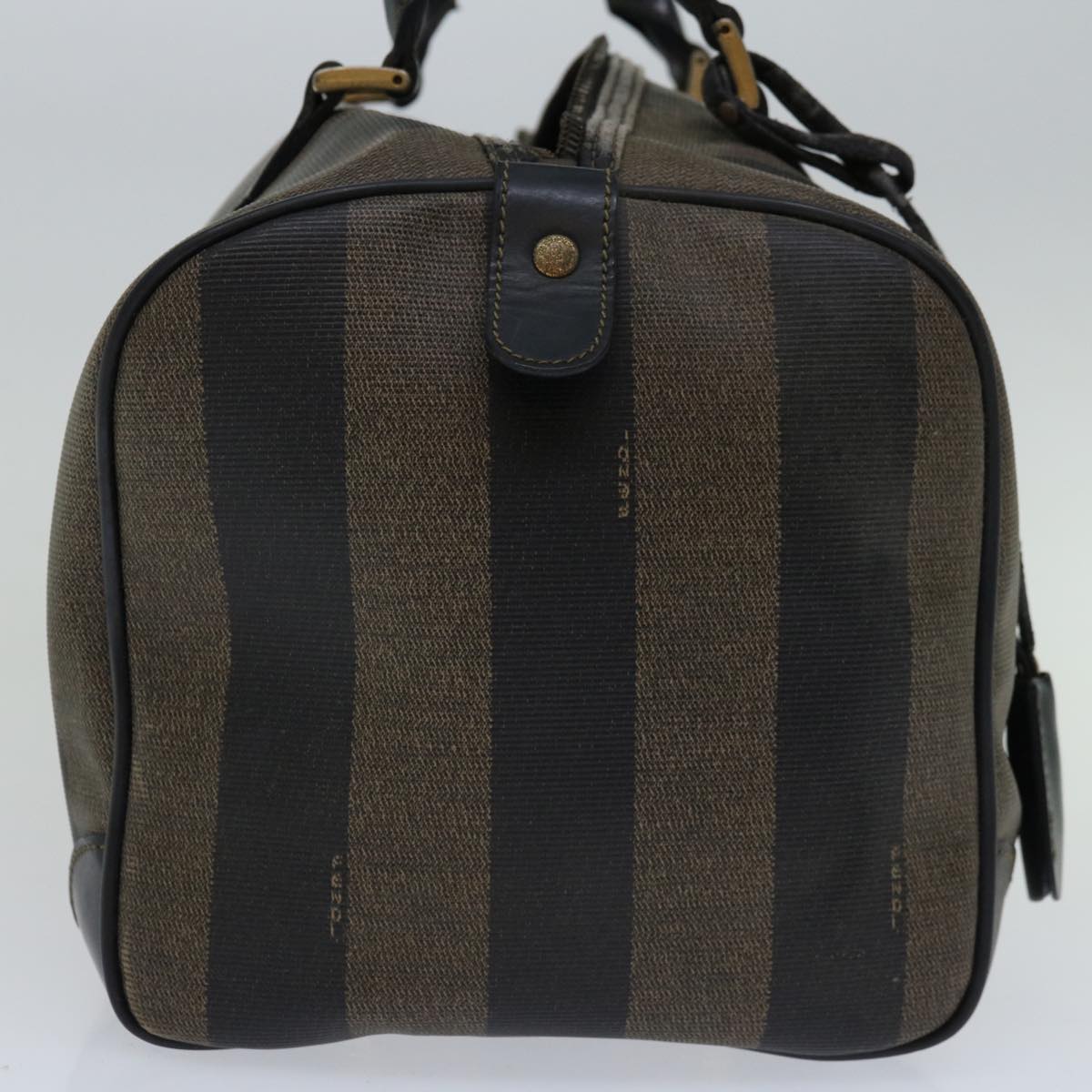 Luxury FendiPecan Canvas Hand Bag Brown Black67084