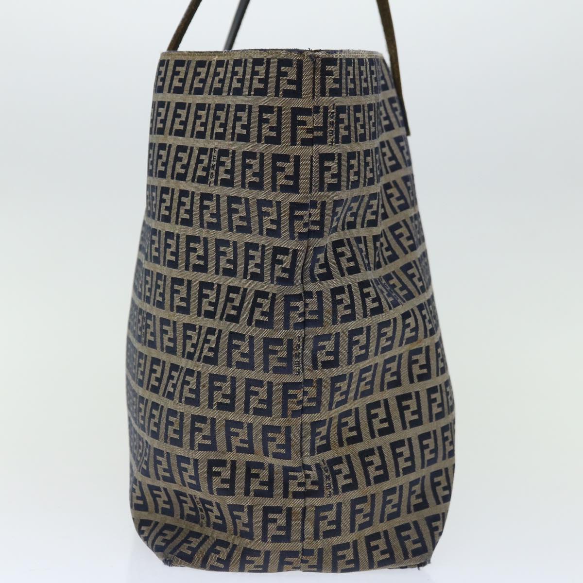Luxury FendiZucchino Canvas Tote Bag Navy 4276 26764 01867226