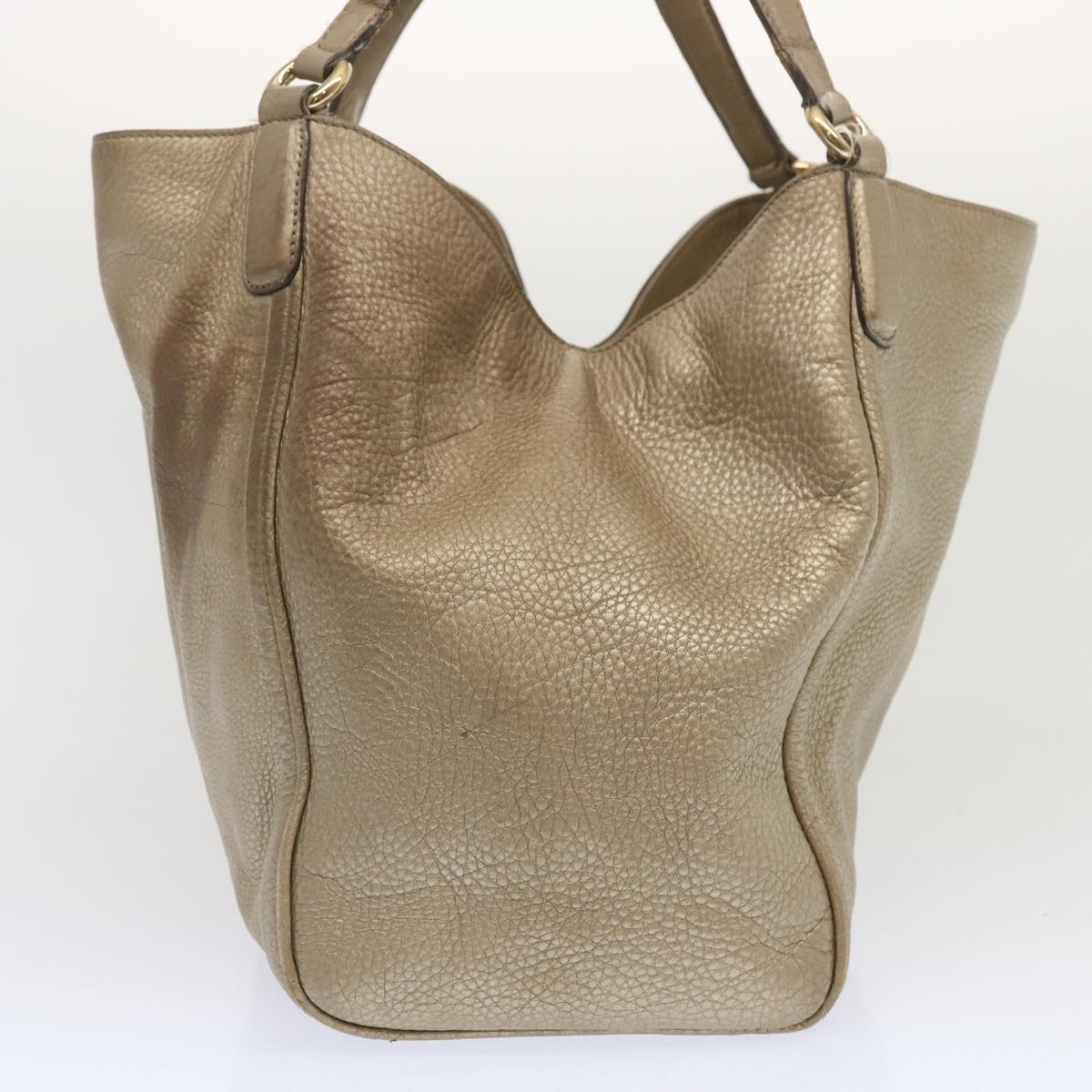 GUCCI Soho Tote Bag Leather Gold 282309 67413