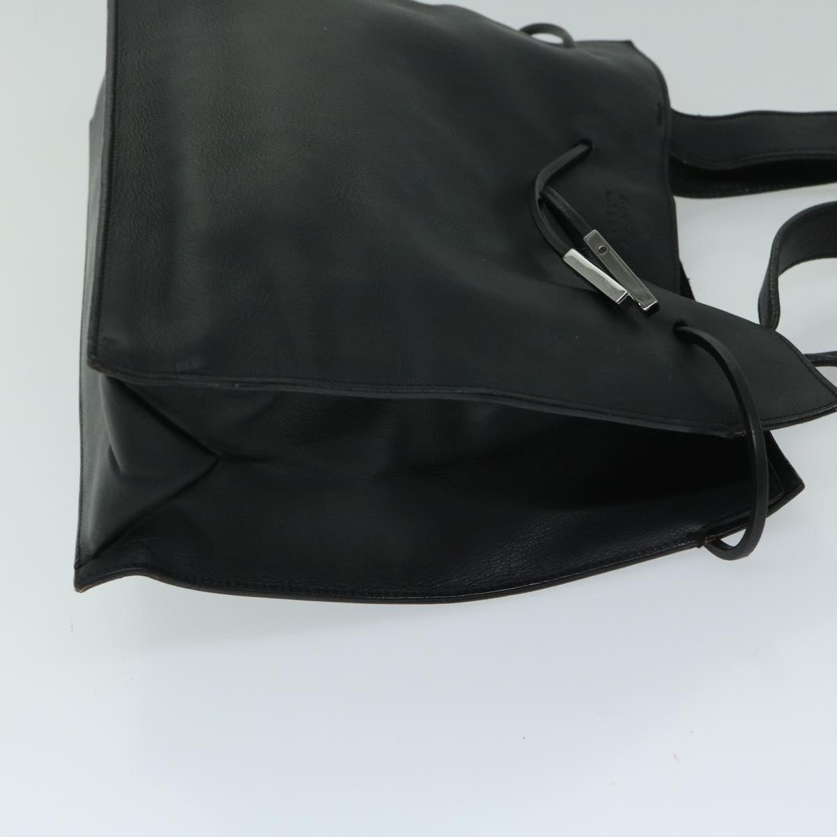 GUCCI Shoulder Bag Leather Black 67531