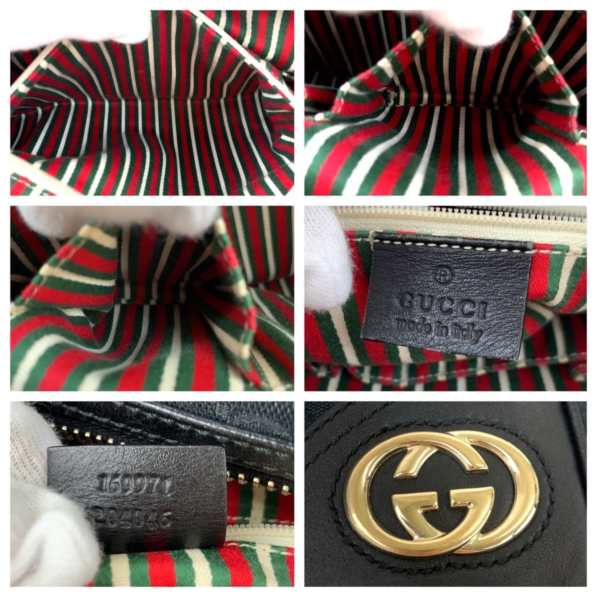 Luxury Gucci Trending 2025 New Britt Interlocking Sherry GG Canvas Leather Tote Bag