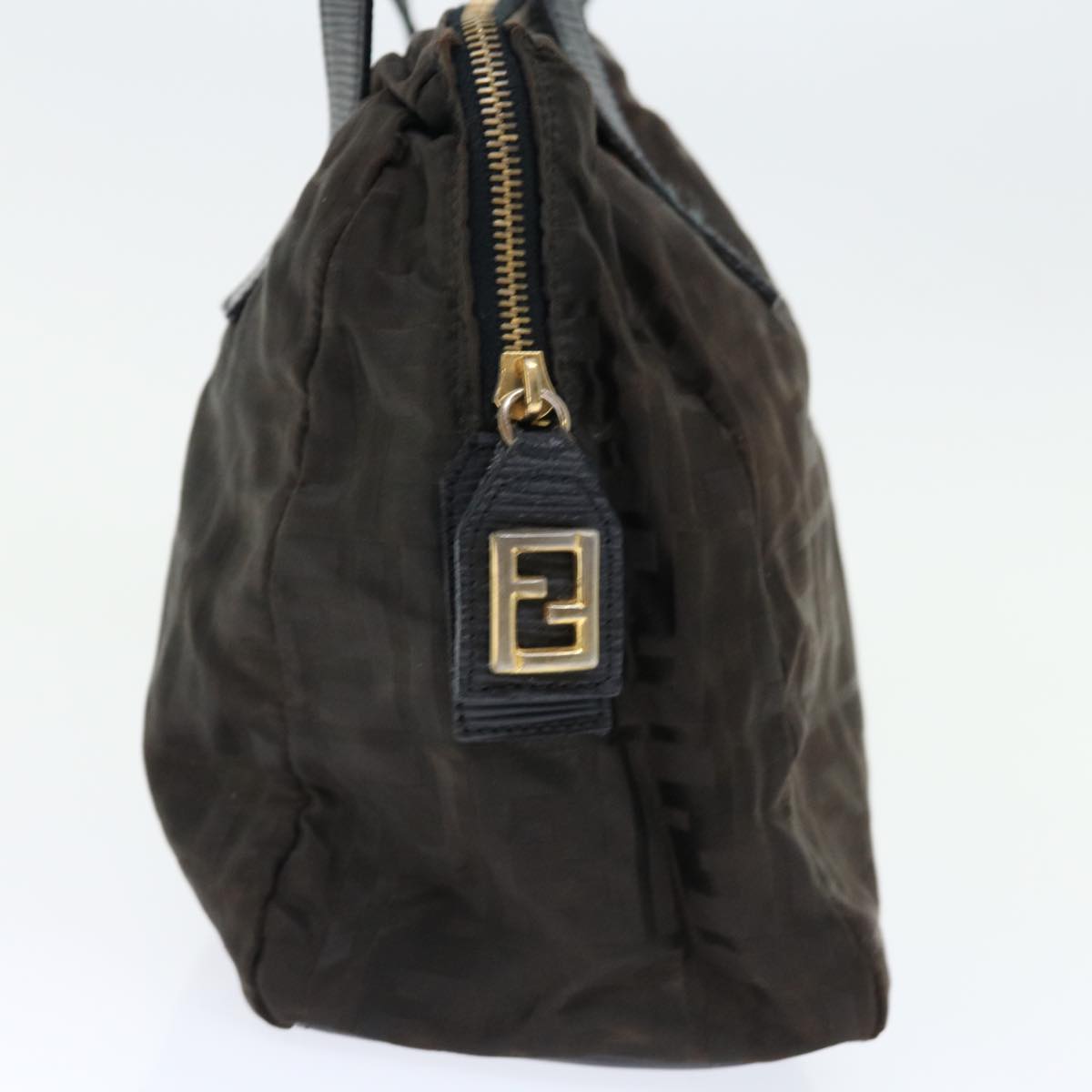 Luxury FendiZucca Canvas Hand Bag Black67993