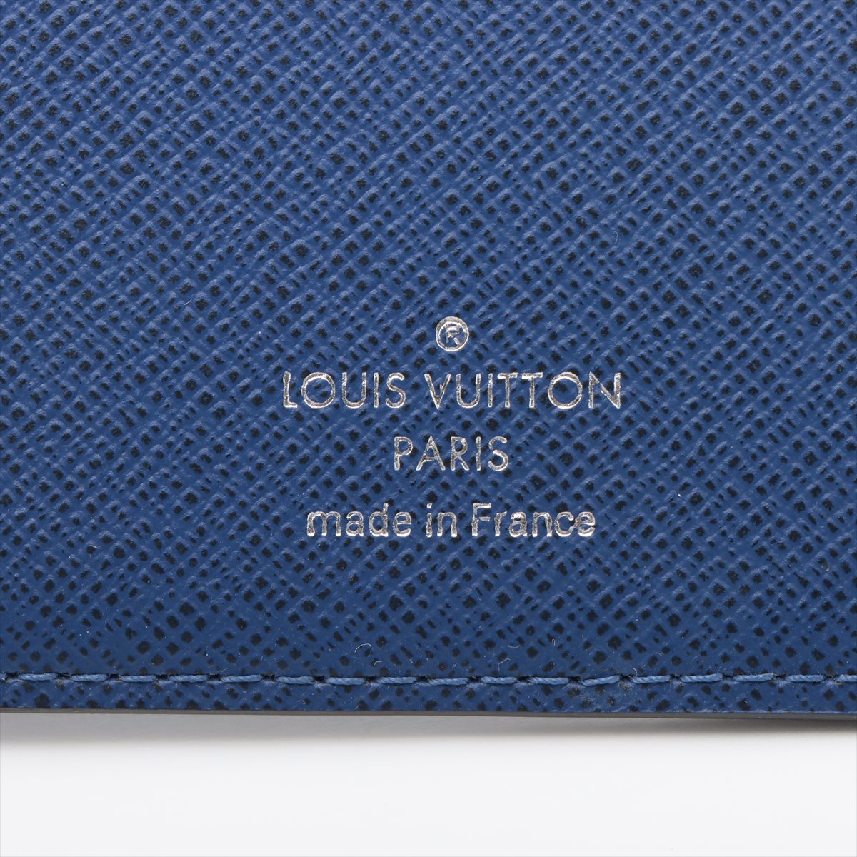Louis Vuitton Taigaama Portfolio Braza M30297 Blue Wallet