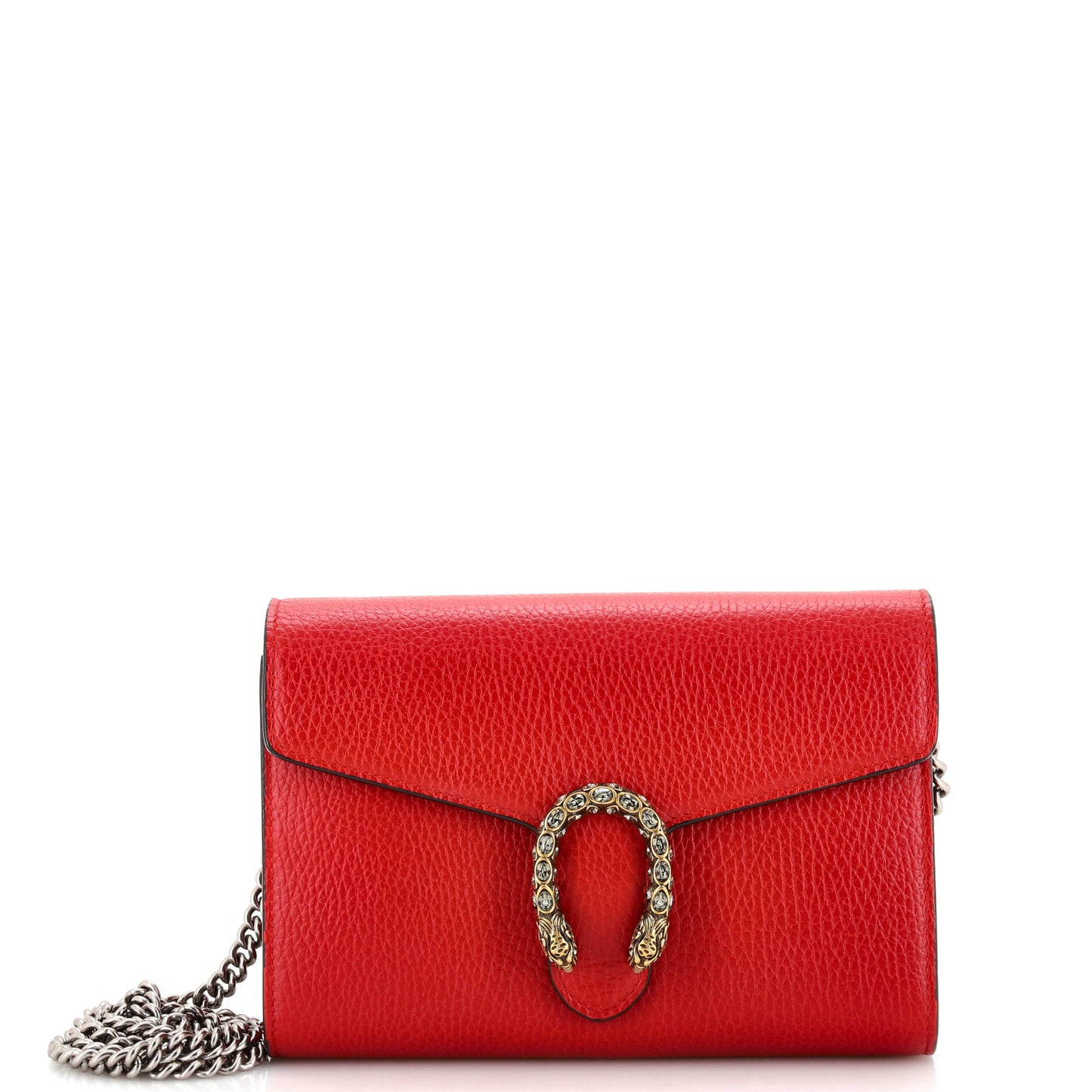 Luxury Gucci Trending 2025 Dionysus Chain Wallet Leather with Embellished Detail Small