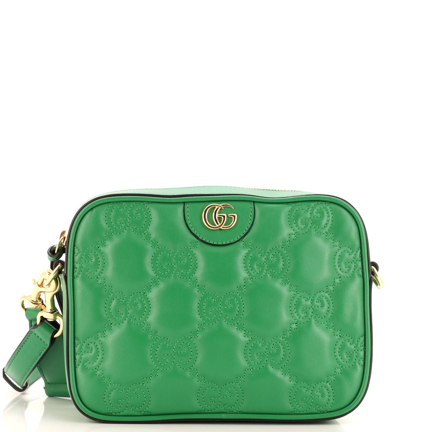 Luxury Gucci Trending 2025 Zip Camera Bag GG Matelasse Leather Small