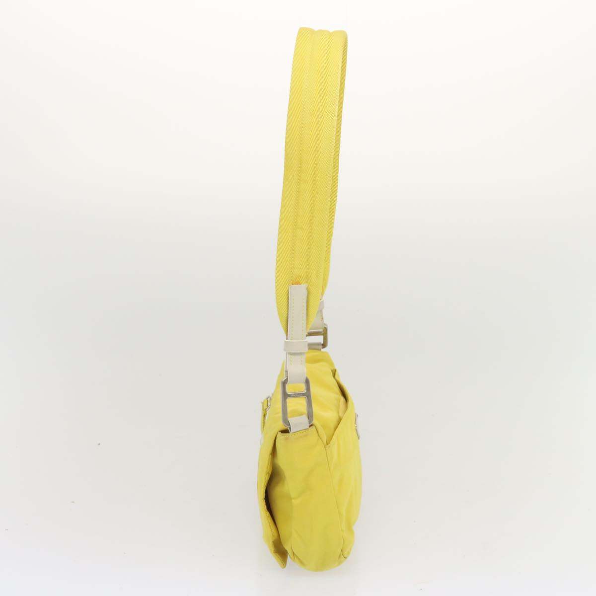 Luxury PradaShoulder Bag Nylon Yellow 68364