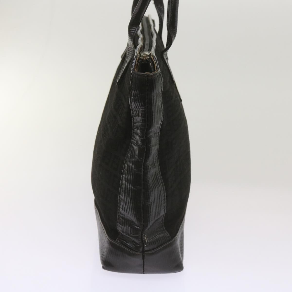 Luxury FendiZucchino Canvas Tote Bag Black68585