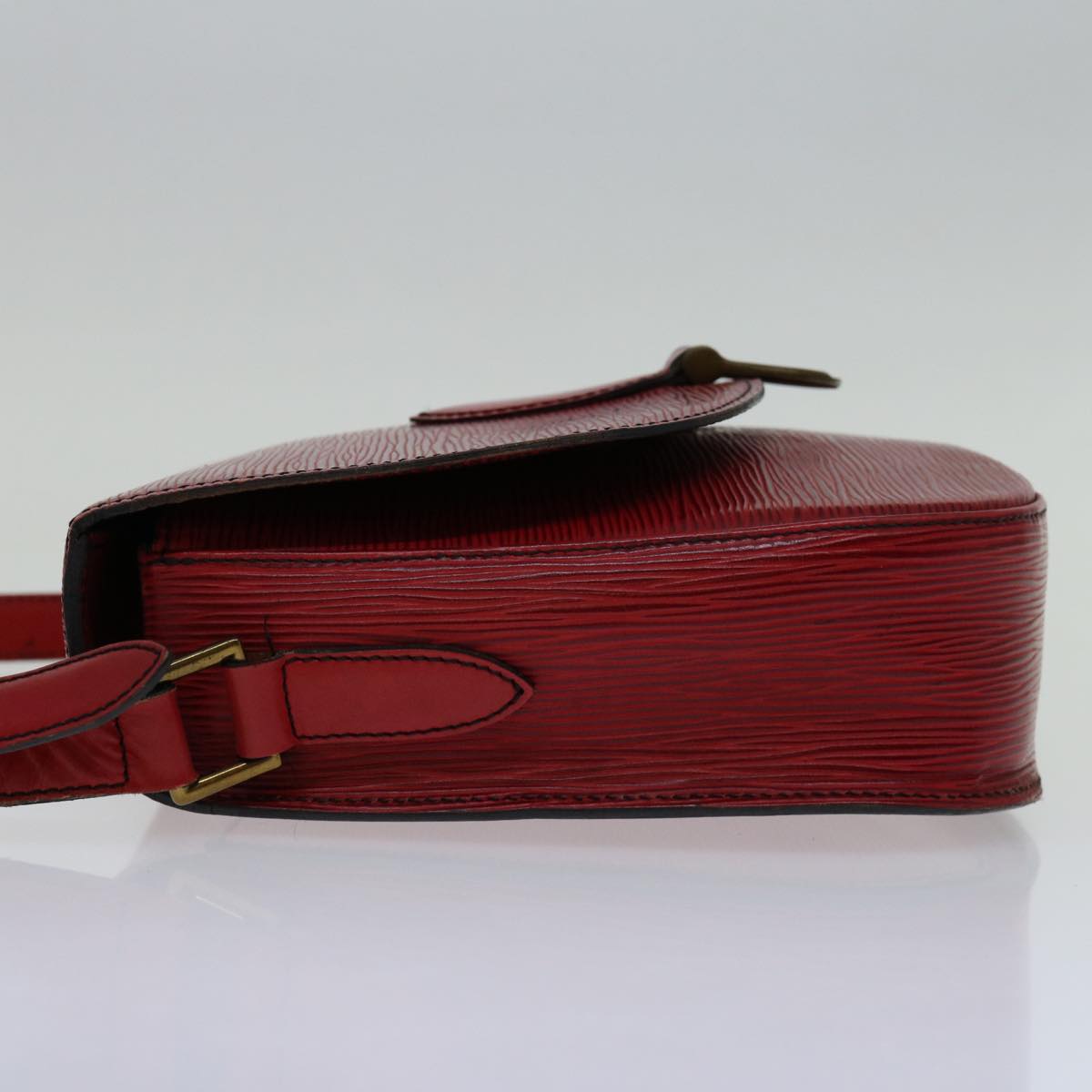 LOUIS VUITTON Epi Saint Cloud GM Shoulder Bag Red M52197 LV 68896