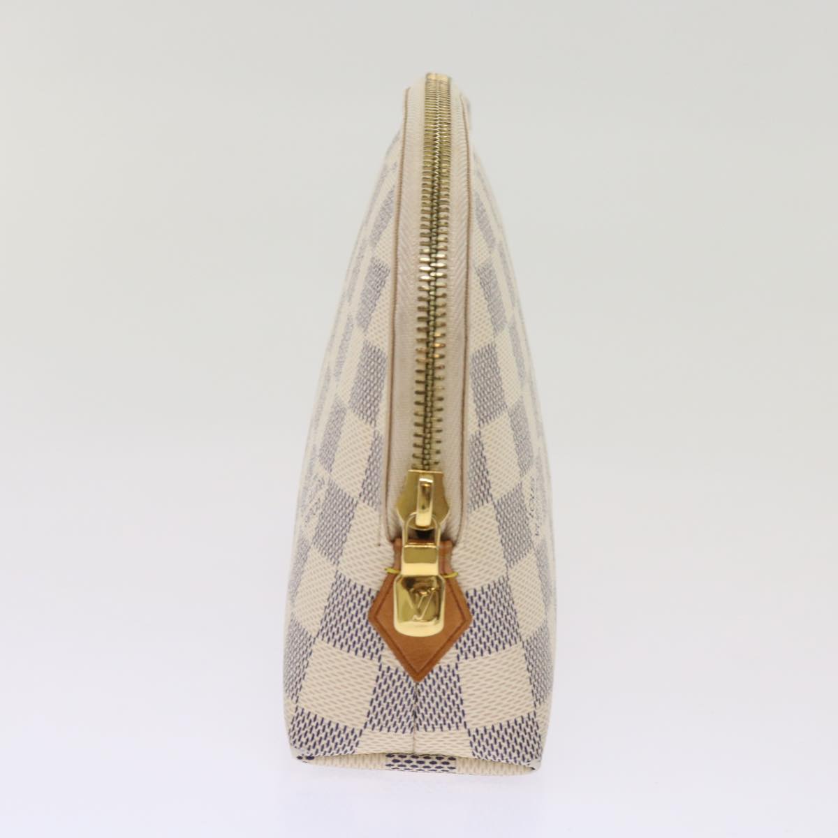 LOUIS VUITTON Damier Azur Pochette Cosmetic GM Pouch N23346 LV 68988