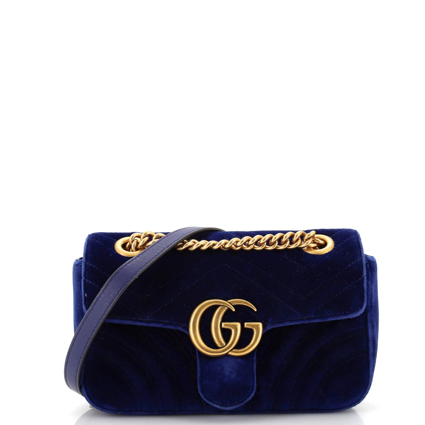 Luxury Gucci Trending 2025 GG Marmont Flap Bag Matelasse Velvet Small