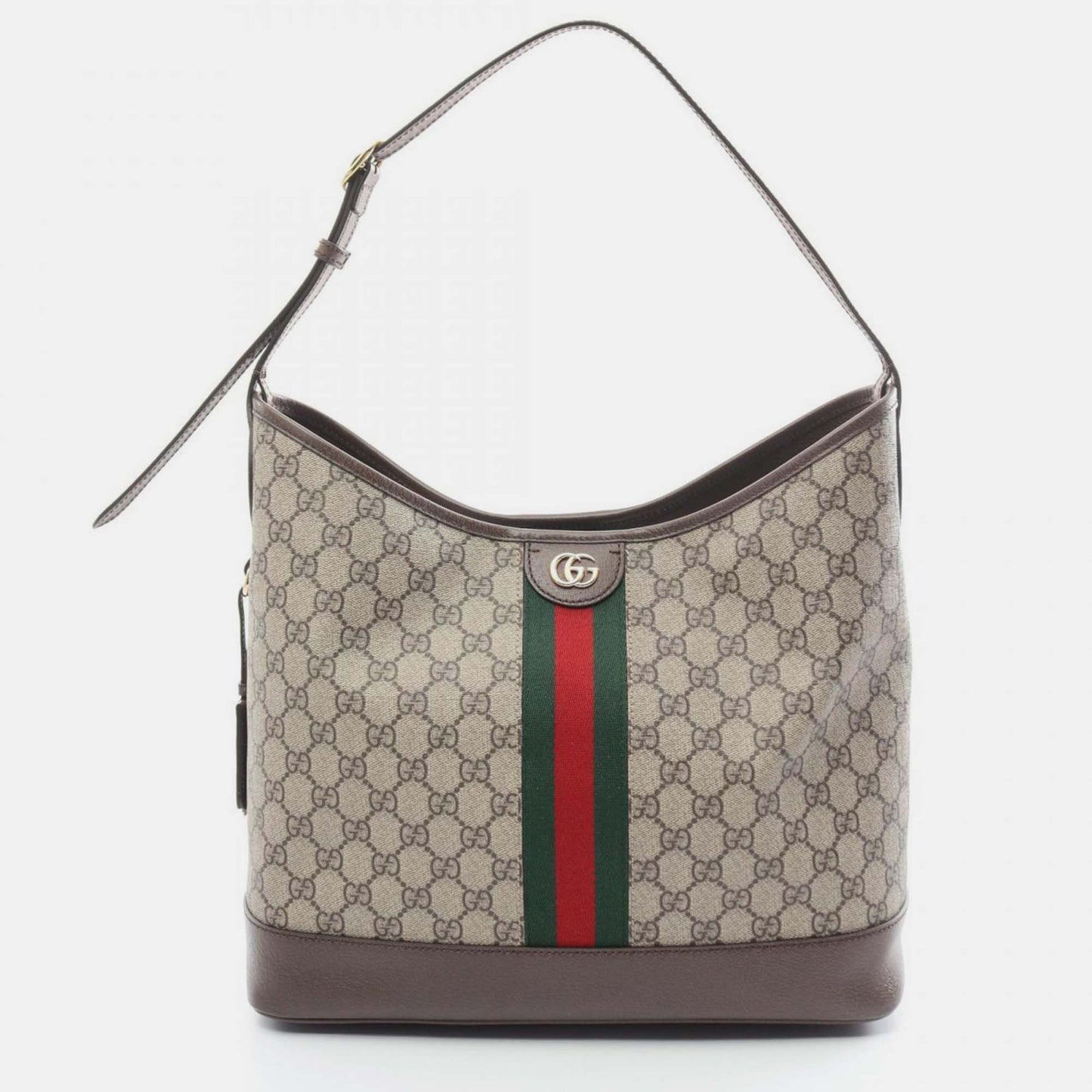 Luxury Gucci Trending 2025 Beige Brown Multicolor Coated Canvas Leather Ophidia GG Supreme Medium Shoulder Bag