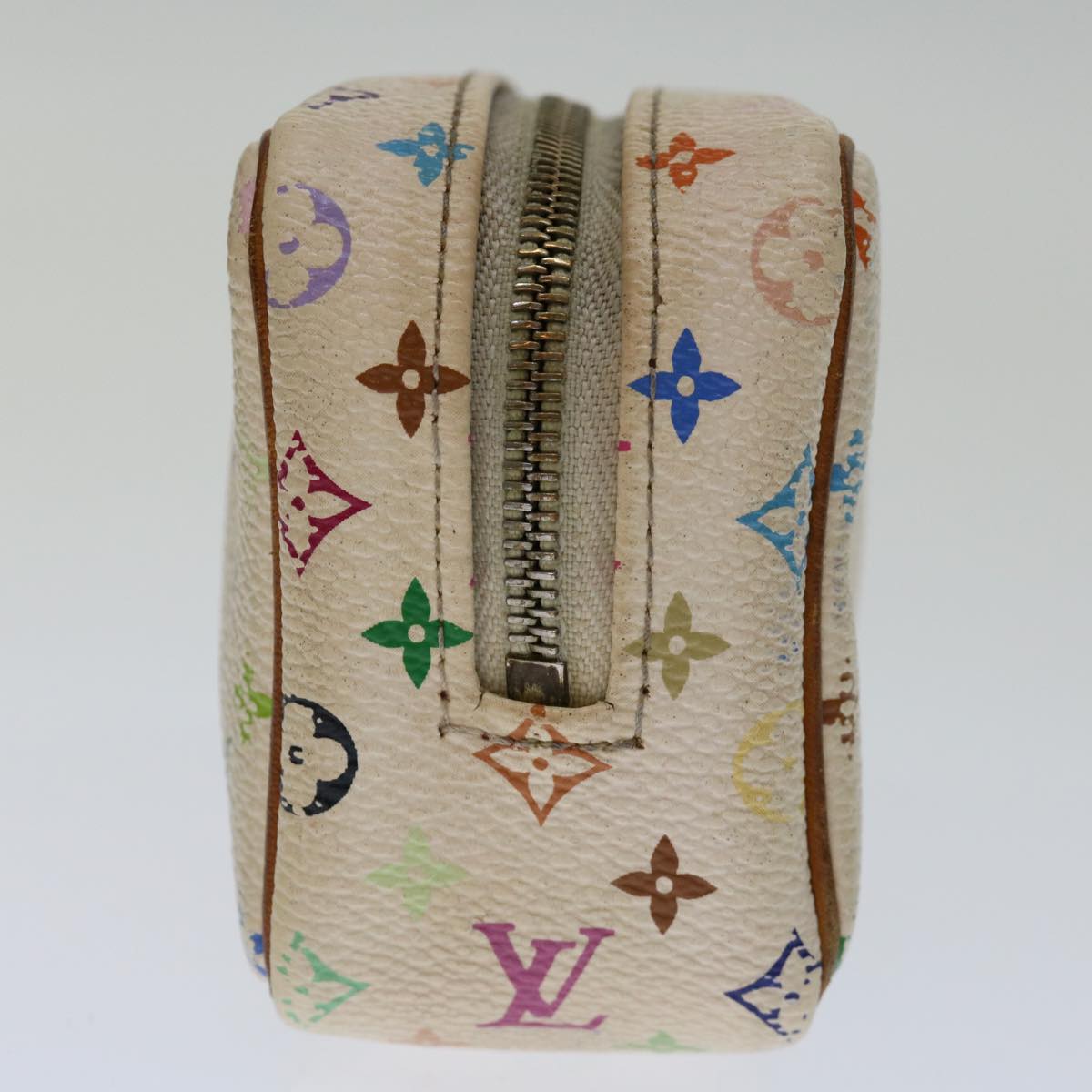LOUIS VUITTON Monogram Multicolor Trousse Wapity Pouch White M58033 69218