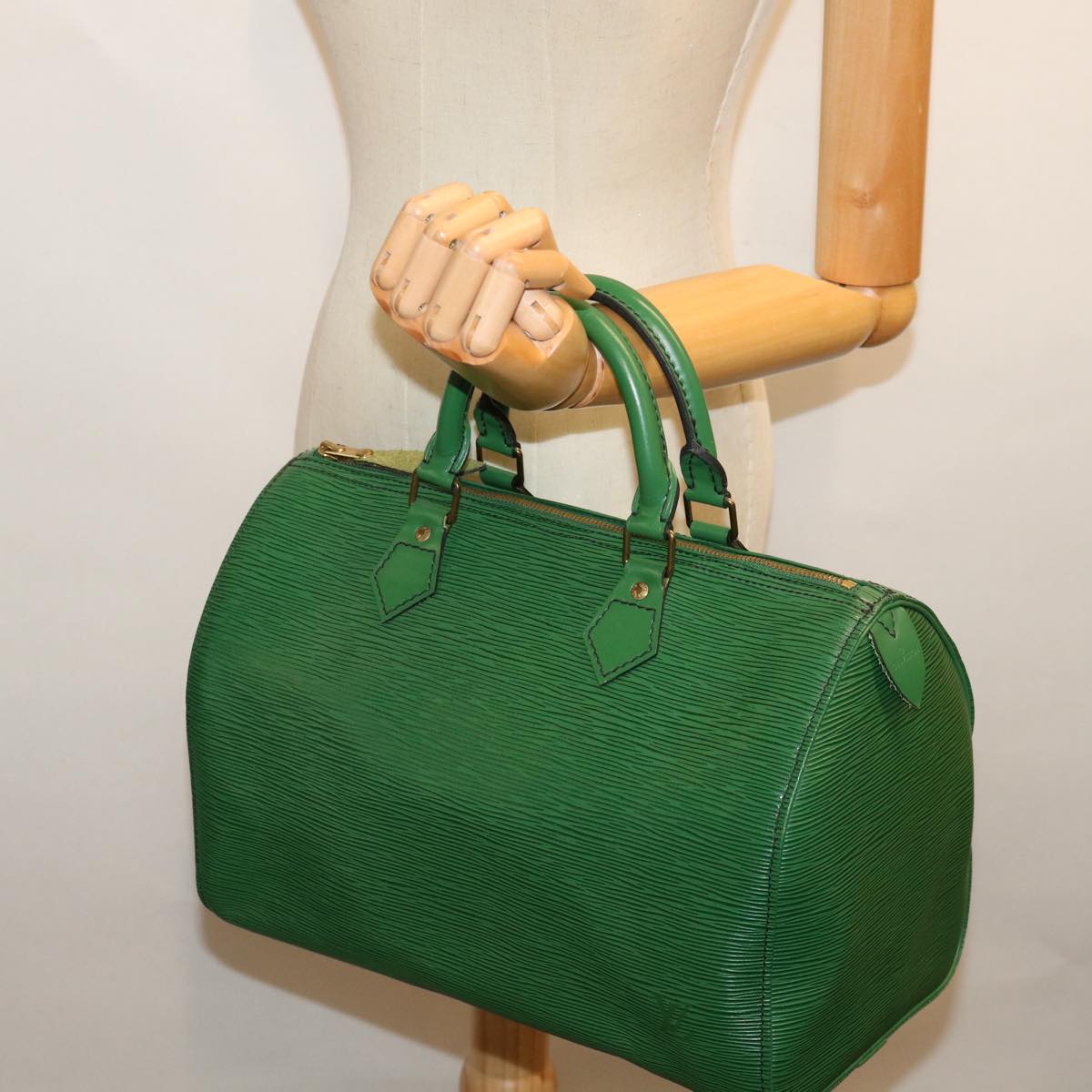 LOUIS VUITTON Epi Speedy 30 Hand Bag Borneo Green M43004 LV 69300