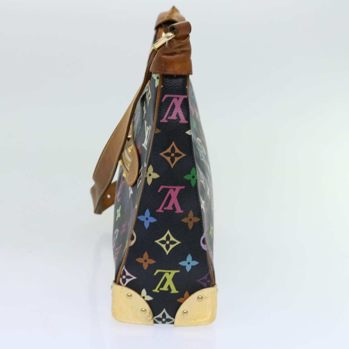 LOUIS VUITTON Monogram Multicolor Boulogne Shoulder Bag Black M92638 69390