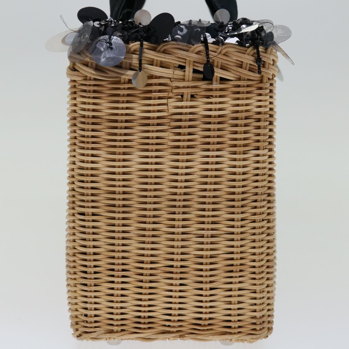 Luxury PradaHand Bag Wicker Beige 69445