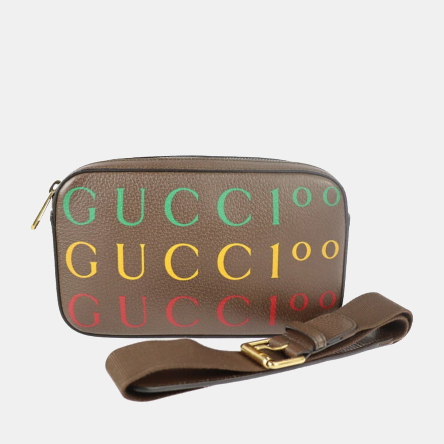 Luxury Gucci Trending 2025 Multi Leather 100th Anniversary Logo Belt Bag